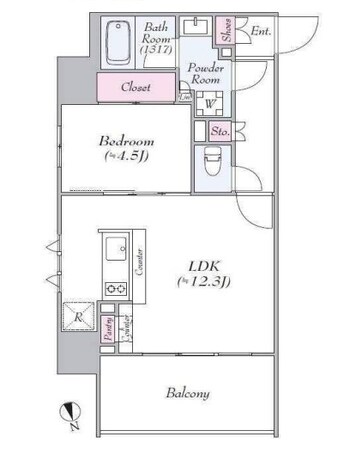 Log浅草classicの物件間取画像